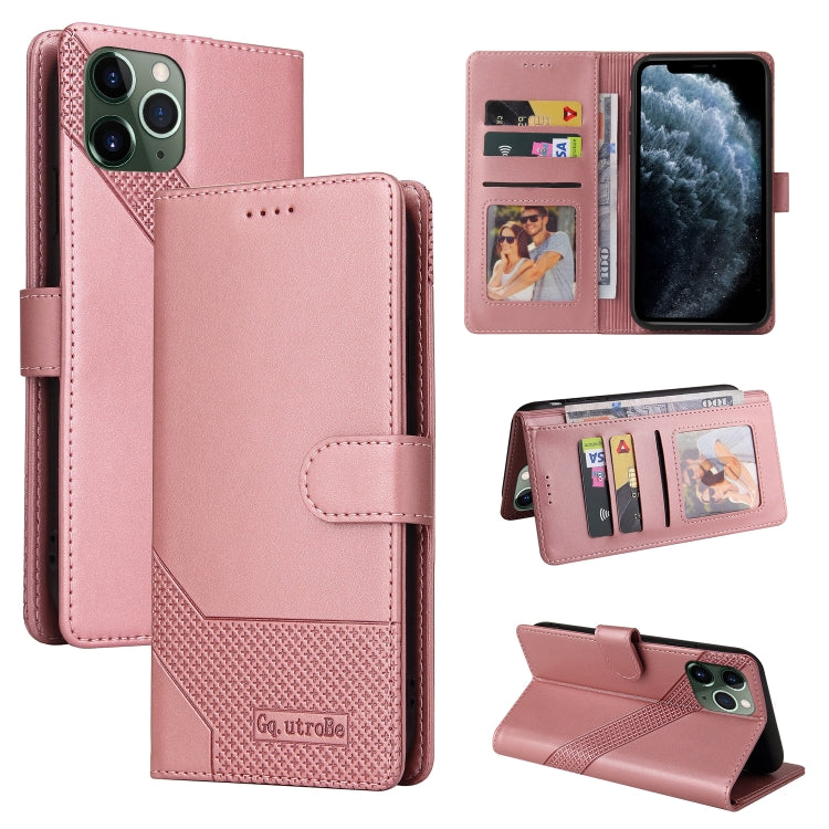 Custodia per telefono in pelle magnetica GQUTROBE Skin Feel, For iPhone 12 Pro Max, For iPhone 12 / 12 Pro, For iPhone 12 mini, For iPhone 11 Pro Max