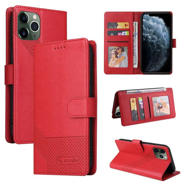 Custodia per telefono in pelle magnetica GQUTROBE Skin Feel, For iPhone 12 Pro Max, For iPhone 12 / 12 Pro, For iPhone 12 mini, For iPhone 11 Pro Max