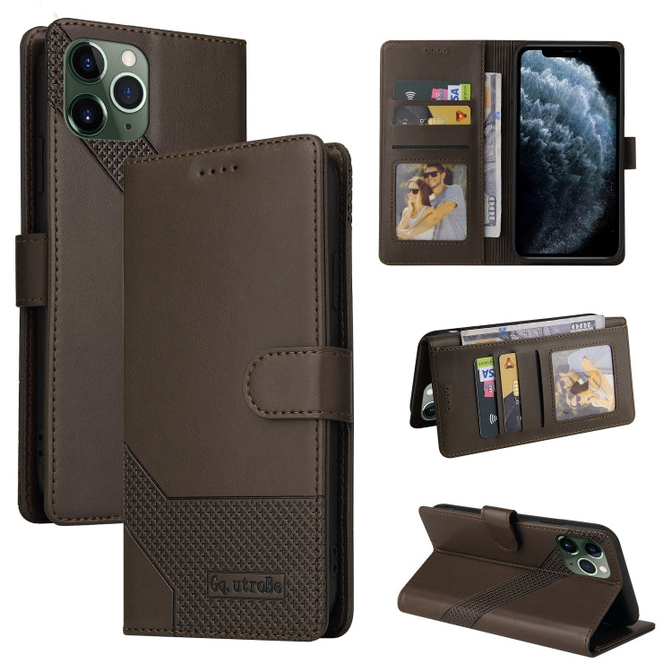Custodia per telefono in pelle magnetica GQUTROBE Skin Feel, For iPhone 12 Pro Max, For iPhone 12 / 12 Pro, For iPhone 12 mini, For iPhone 11 Pro Max