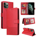 Custodia per telefono in pelle magnetica GQUTROBE Skin Feel, For iPhone 11 Pro, For iPhone 11, For iPhone XR, For iPhone XS Max