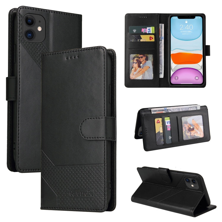 Custodia per telefono in pelle magnetica GQUTROBE Skin Feel, For iPhone 11 Pro, For iPhone 11, For iPhone XR, For iPhone XS Max