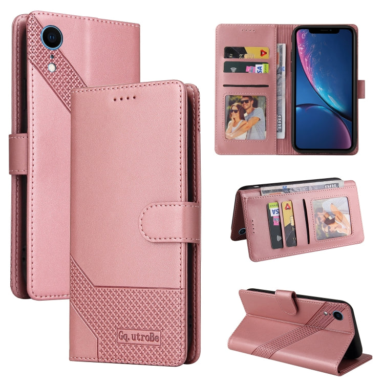 Custodia per telefono in pelle magnetica GQUTROBE Skin Feel, For iPhone 11 Pro, For iPhone 11, For iPhone XR, For iPhone XS Max