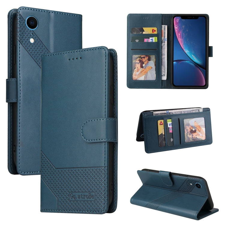 Custodia per telefono in pelle magnetica GQUTROBE Skin Feel, For iPhone 11 Pro, For iPhone 11, For iPhone XR, For iPhone XS Max