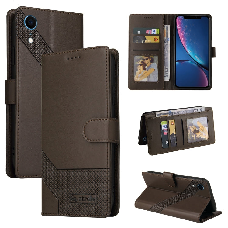 Custodia per telefono in pelle magnetica GQUTROBE Skin Feel, For iPhone 11 Pro, For iPhone 11, For iPhone XR, For iPhone XS Max