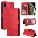 Custodia per telefono in pelle magnetica GQUTROBE Skin Feel, For iPhone 11 Pro, For iPhone 11, For iPhone XR, For iPhone XS Max