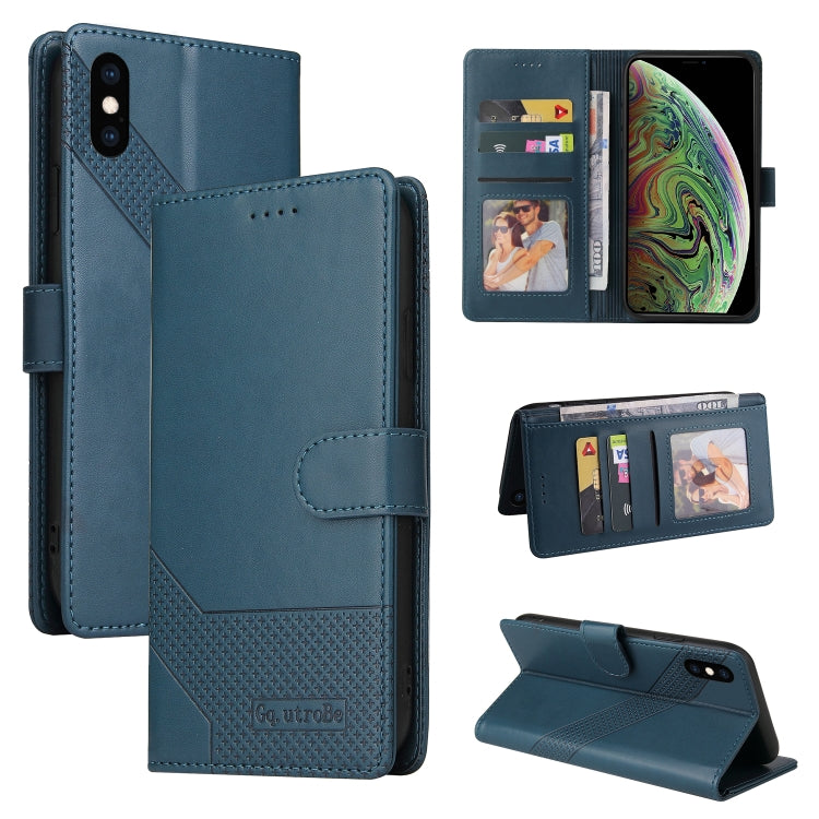 Custodia per telefono in pelle magnetica GQUTROBE Skin Feel, For iPhone 11 Pro, For iPhone 11, For iPhone XR, For iPhone XS Max