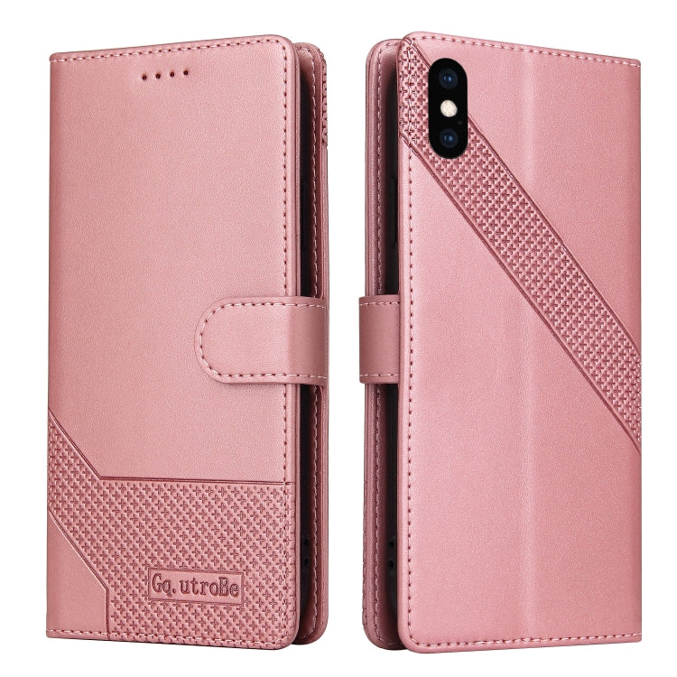 Custodia per telefono in pelle magnetica GQUTROBE Skin Feel, For iPhone XS / X, For iPhone SE 2022 / SE 2020 / 8 / 7, For iPhone 8 Plus / 7 Plus