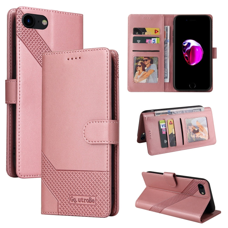 Custodia per telefono in pelle magnetica GQUTROBE Skin Feel, For iPhone XS / X, For iPhone SE 2022 / SE 2020 / 8 / 7, For iPhone 8 Plus / 7 Plus