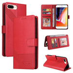 Custodia per telefono in pelle magnetica GQUTROBE Skin Feel, For iPhone XS / X, For iPhone SE 2022 / SE 2020 / 8 / 7, For iPhone 8 Plus / 7 Plus