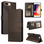 Custodia per telefono in pelle magnetica GQUTROBE Skin Feel, For iPhone XS / X, For iPhone SE 2022 / SE 2020 / 8 / 7, For iPhone 8 Plus / 7 Plus