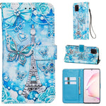 Custodia portafoglio in pelle flip per Galaxy M60s e A81