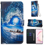 Custodia portafoglio in pelle flip per Galaxy M60s e A81