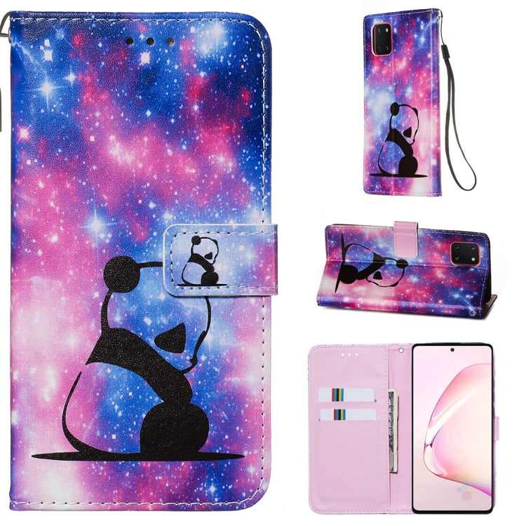 Custodia portafoglio in pelle flip per Galaxy M60s e A81
