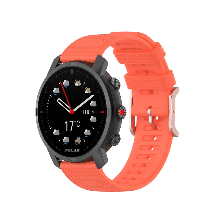 Cinturino in silicone con fibbia quadrata in oro rosa, For Coros Apex 46mm / Apex Pro