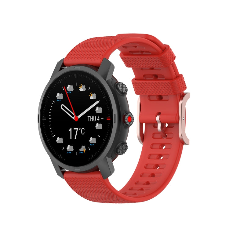 Cinturino in silicone con fibbia quadrata in oro rosa, For Coros Apex 46mm / Apex Pro
