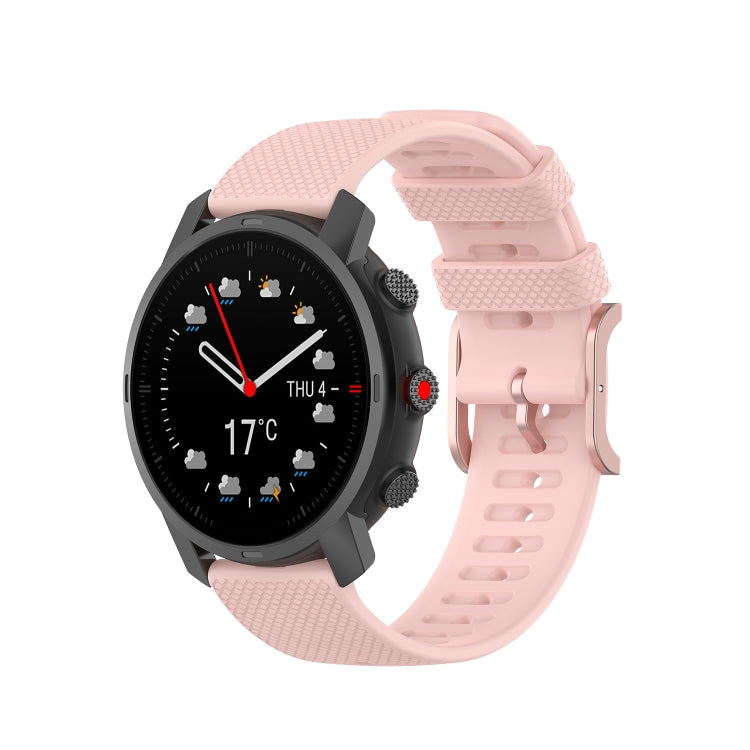 Cinturino in silicone con fibbia quadrata in oro rosa, For Coros Apex 46mm / Apex Pro