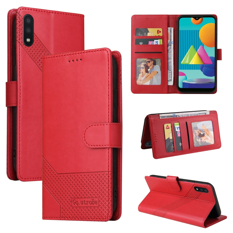 Custodia per telefono in pelle magnetica GQUTROBE Skin Feel, For Samsung Galaxy A23, For Samsung Galaxy A02, For Samsung Galaxy A02s, For Samsung Galaxy A03s