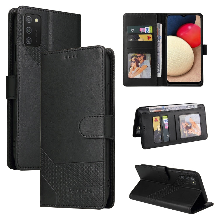 Custodia per telefono in pelle magnetica GQUTROBE Skin Feel, For Samsung Galaxy A23, For Samsung Galaxy A02, For Samsung Galaxy A02s, For Samsung Galaxy A03s