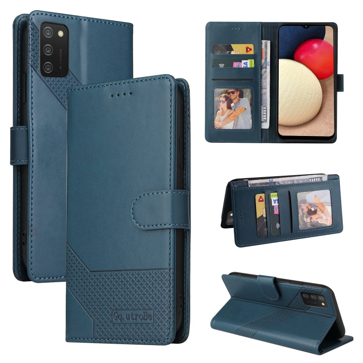 Custodia per telefono in pelle magnetica GQUTROBE Skin Feel, For Samsung Galaxy A23, For Samsung Galaxy A02, For Samsung Galaxy A02s, For Samsung Galaxy A03s
