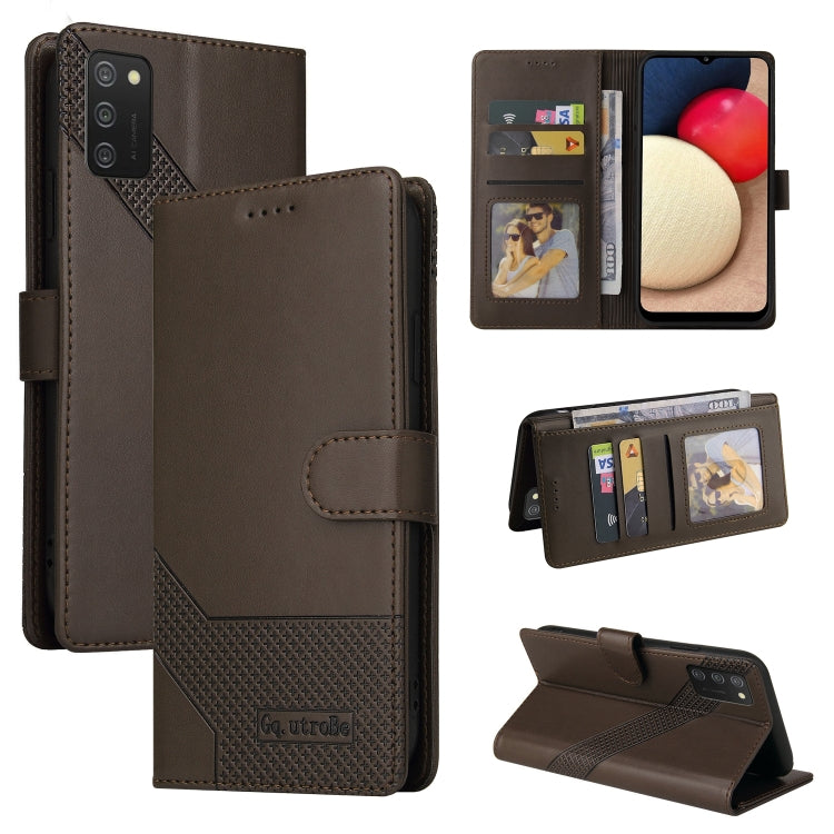 Custodia per telefono in pelle magnetica GQUTROBE Skin Feel, For Samsung Galaxy A23, For Samsung Galaxy A02, For Samsung Galaxy A02s, For Samsung Galaxy A03s