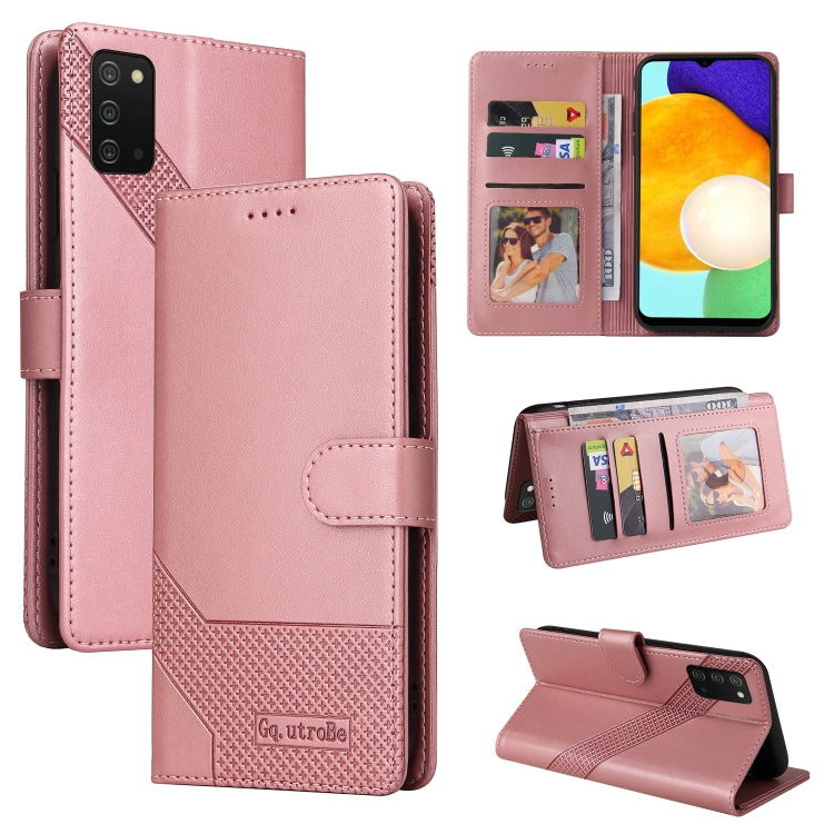 Custodia per telefono in pelle magnetica GQUTROBE Skin Feel, For Samsung Galaxy A23, For Samsung Galaxy A02, For Samsung Galaxy A02s, For Samsung Galaxy A03s
