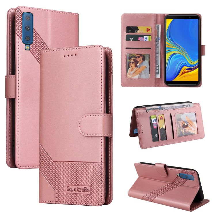 Custodia per telefono in pelle magnetica GQUTROBE Skin Feel, For Samsung Galaxy A7 2018, For Samsung Galaxy A10, For Samsung Galaxy A12, For Samsung Galaxy A13