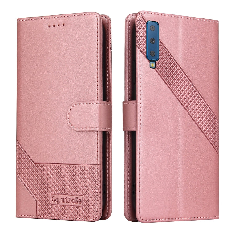 Custodia per telefono in pelle magnetica GQUTROBE Skin Feel, For Samsung Galaxy A7 2018, For Samsung Galaxy A10, For Samsung Galaxy A12, For Samsung Galaxy A13
