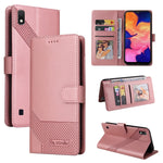 Custodia per telefono in pelle magnetica GQUTROBE Skin Feel, For Samsung Galaxy A7 2018, For Samsung Galaxy A10, For Samsung Galaxy A12, For Samsung Galaxy A13