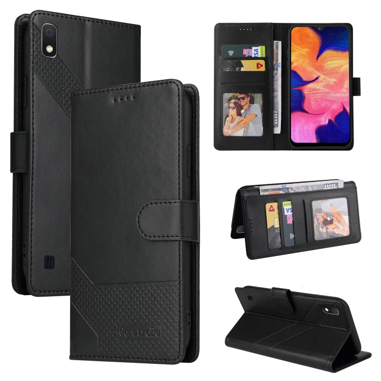 Custodia per telefono in pelle magnetica GQUTROBE Skin Feel, For Samsung Galaxy A7 2018, For Samsung Galaxy A10, For Samsung Galaxy A12, For Samsung Galaxy A13