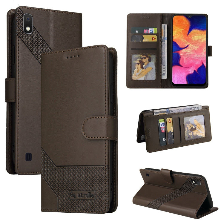 Custodia per telefono in pelle magnetica GQUTROBE Skin Feel, For Samsung Galaxy A7 2018, For Samsung Galaxy A10, For Samsung Galaxy A12, For Samsung Galaxy A13