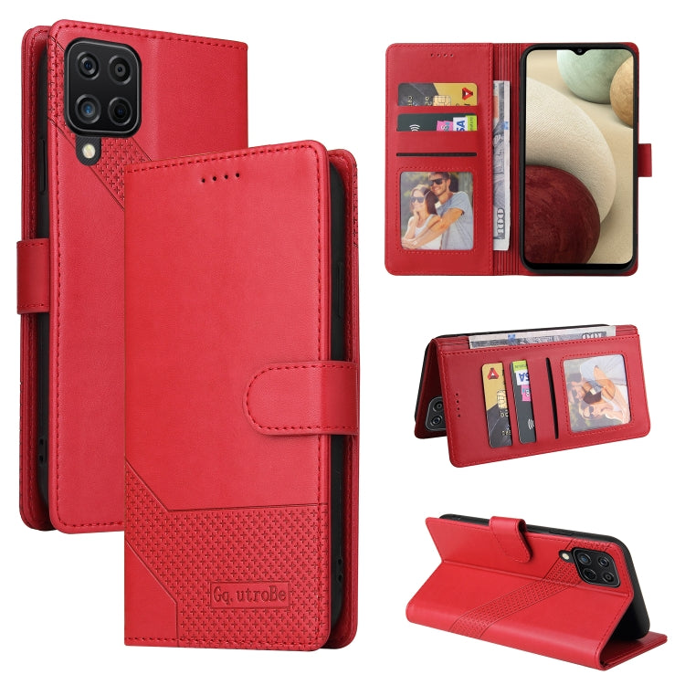 Custodia per telefono in pelle magnetica GQUTROBE Skin Feel, For Samsung Galaxy A7 2018, For Samsung Galaxy A10, For Samsung Galaxy A12, For Samsung Galaxy A13
