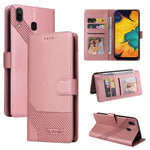 Custodia per telefono in pelle magnetica GQUTROBE Skin Feel, For Samsung Galaxy A20 / A30, For Samsung Galaxy A20e, For Samsung Galaxy A20s, For Samsung Galaxy A21s