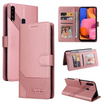 Custodia per telefono in pelle magnetica GQUTROBE Skin Feel, For Samsung Galaxy A20 / A30, For Samsung Galaxy A20e, For Samsung Galaxy A20s, For Samsung Galaxy A21s