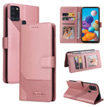 Custodia per telefono in pelle magnetica GQUTROBE Skin Feel, For Samsung Galaxy A20 / A30, For Samsung Galaxy A20e, For Samsung Galaxy A20s, For Samsung Galaxy A21s