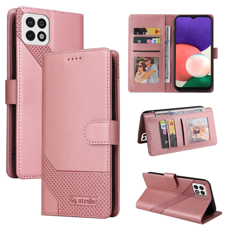 Custodia per telefono in pelle magnetica GQUTROBE Skin Feel, For Samsung Galaxy A22 4G, For Samsung Galaxy A22 5G, For Samsung Galaxy A31, For Samsung Galaxy A32 4G