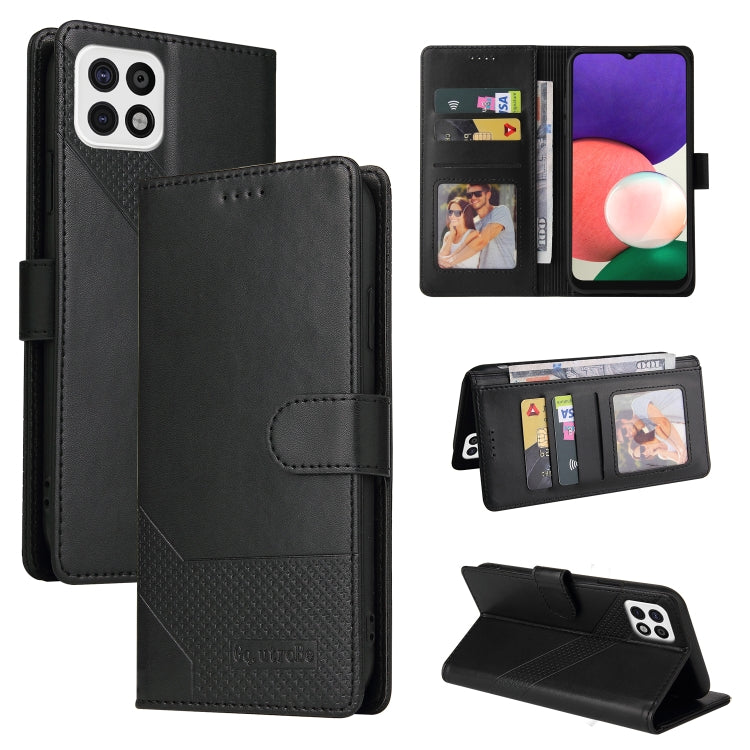 Custodia per telefono in pelle magnetica GQUTROBE Skin Feel, For Samsung Galaxy A22 4G, For Samsung Galaxy A22 5G, For Samsung Galaxy A31, For Samsung Galaxy A32 4G