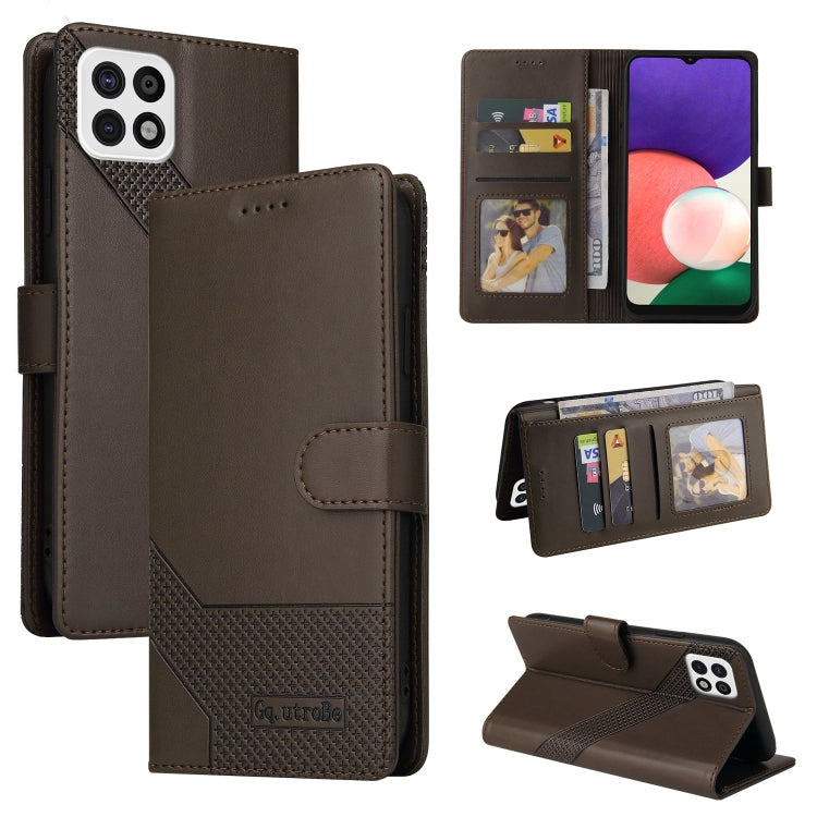 Custodia per telefono in pelle magnetica GQUTROBE Skin Feel, For Samsung Galaxy A22 4G, For Samsung Galaxy A22 5G, For Samsung Galaxy A31, For Samsung Galaxy A32 4G