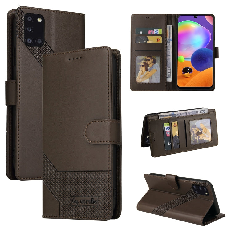 Custodia per telefono in pelle magnetica GQUTROBE Skin Feel, For Samsung Galaxy A22 4G, For Samsung Galaxy A22 5G, For Samsung Galaxy A31, For Samsung Galaxy A32 4G