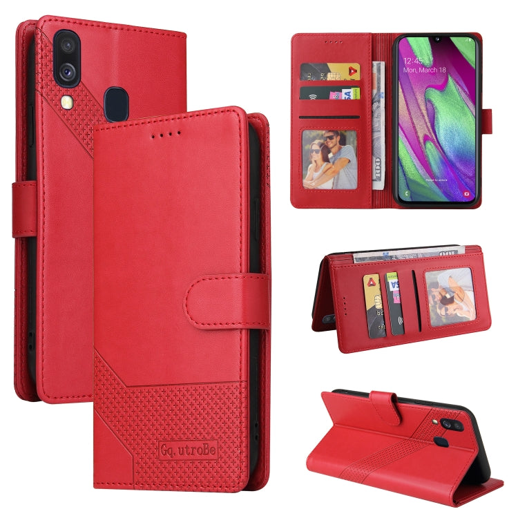 Custodia per telefono in pelle magnetica GQUTROBE Skin Feel, For Samsung Galaxy A32 5G, For Samsung Galaxy A40, For Samsung Galaxy A41, For Samsung Galaxy A42 5G