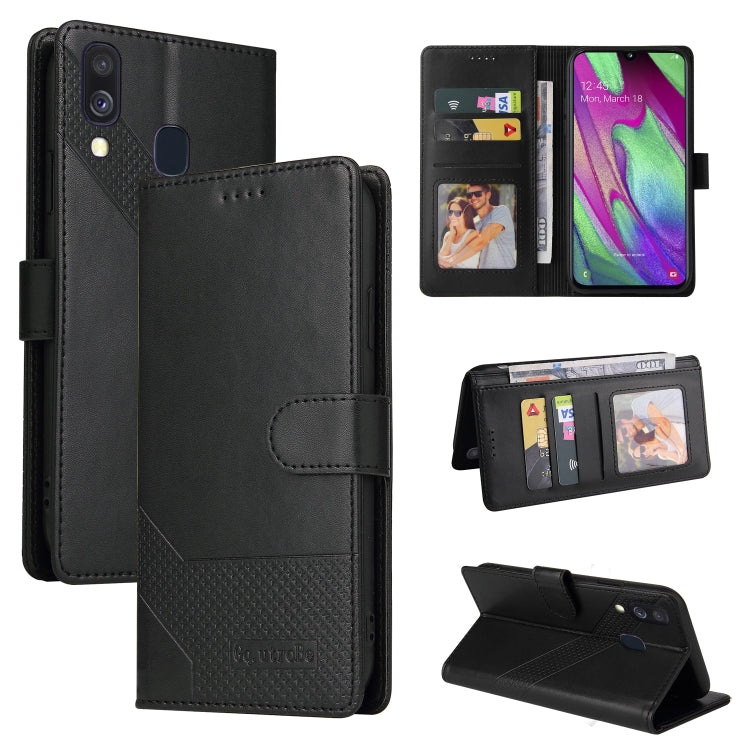 Custodia per telefono in pelle magnetica GQUTROBE Skin Feel, For Samsung Galaxy A32 5G, For Samsung Galaxy A40, For Samsung Galaxy A41, For Samsung Galaxy A42 5G