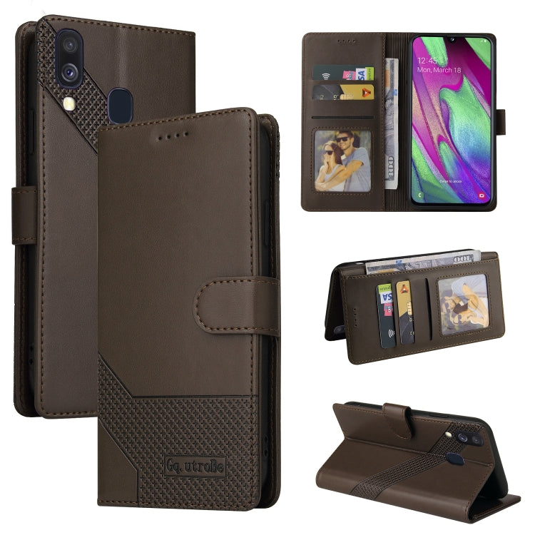 Custodia per telefono in pelle magnetica GQUTROBE Skin Feel, For Samsung Galaxy A32 5G, For Samsung Galaxy A40, For Samsung Galaxy A41, For Samsung Galaxy A42 5G