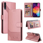 Custodia per telefono in pelle magnetica GQUTROBE Skin Feel, For Samsung Galaxy A50, For Samsung Galaxy A51 4G, For Samsung Galaxy A51 5G, For Samsung Galaxy A52 5G / 4G