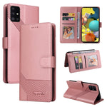 Custodia per telefono in pelle magnetica GQUTROBE Skin Feel, For Samsung Galaxy A50, For Samsung Galaxy A51 4G, For Samsung Galaxy A51 5G, For Samsung Galaxy A52 5G / 4G