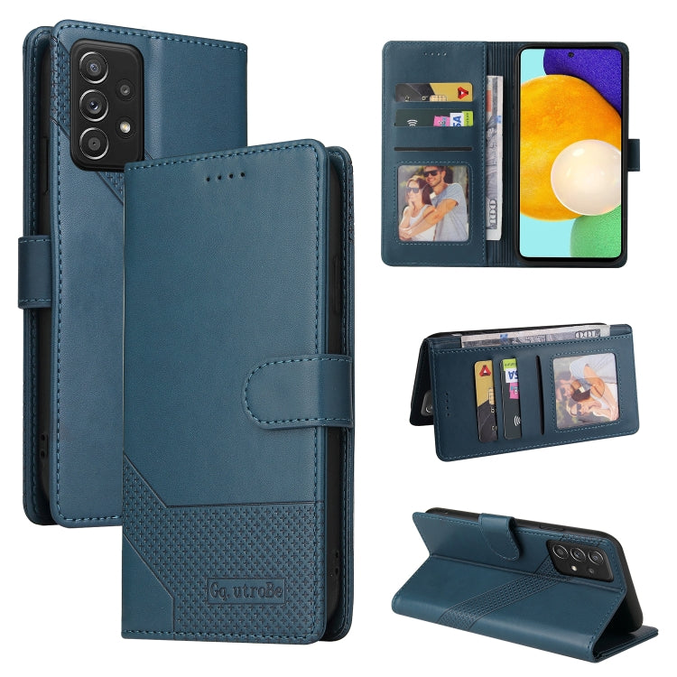 Custodia per telefono in pelle magnetica GQUTROBE Skin Feel, For Samsung Galaxy A50, For Samsung Galaxy A51 4G, For Samsung Galaxy A51 5G, For Samsung Galaxy A52 5G / 4G