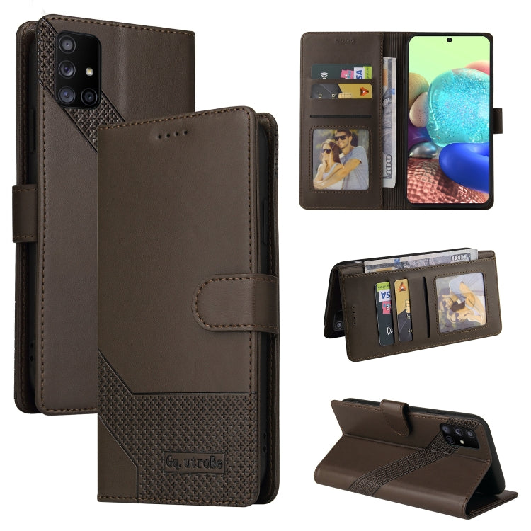 Custodia per telefono in pelle magnetica GQUTROBE Skin Feel, For Samsung Galaxy A53 5G, For Samsung Galaxy A70, For Samsung Galaxy A71 4G, For Samsung Galaxy A71 5G