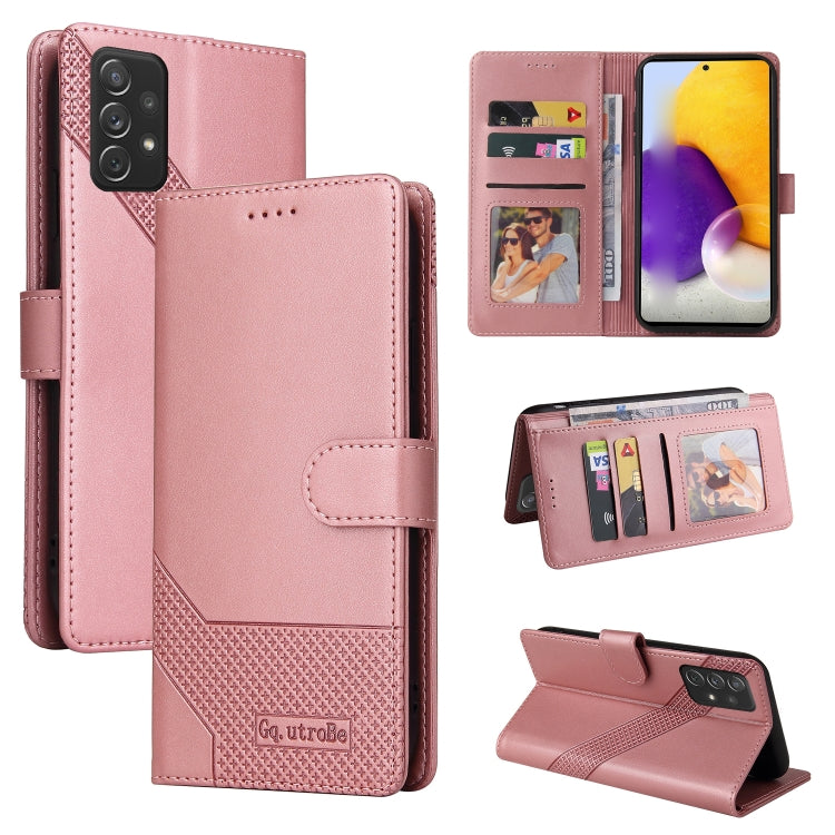 Custodia per telefono in pelle magnetica GQUTROBE Skin Feel, For Samsung Galaxy A72 5G / 4G, For Samsung Galaxy A82 5G, For Samsung Galaxy A33 5G
