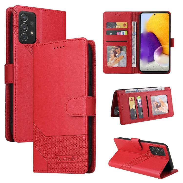 Custodia per telefono in pelle magnetica GQUTROBE Skin Feel, For Samsung Galaxy A72 5G / 4G, For Samsung Galaxy A82 5G, For Samsung Galaxy A33 5G