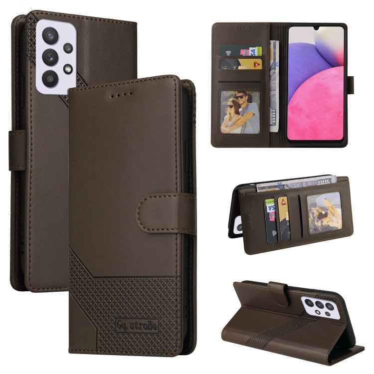 Custodia per telefono in pelle magnetica GQUTROBE Skin Feel, For Samsung Galaxy A72 5G / 4G, For Samsung Galaxy A82 5G, For Samsung Galaxy A33 5G