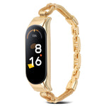 Cassa unibody con cinturino in metallo con catena in rame, For Xiaomi Mi Band 7 / 6 / 5 / 4 / 3