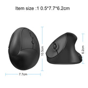 Mouse da gioco ergonomico verticale wireless X10 2.4G, X10 (Black), X10 (Grey)